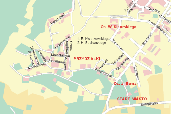 Mapa ( Plan ) Konina. Warstwa gwna. Konin - Wielkopolska.    
   Warstwa gwna prezentuje ukad ulic Konina, oraz okolicznych miejscowoci. Zaznaczono: gwne trasy komunikacyjne, trasy przelotowe Konina, jeziora, rzeki, trasy kolejowe, tereny zielone, przemysowe i zarysy zabudowa. Mapa wykonana jest w skali 1:10 000 - warstwa podstawowa oraz w wikszych skalach.

Konin - warstwa gwna Internetowego Planu Konina serwisu Cyber Wielkopolska.